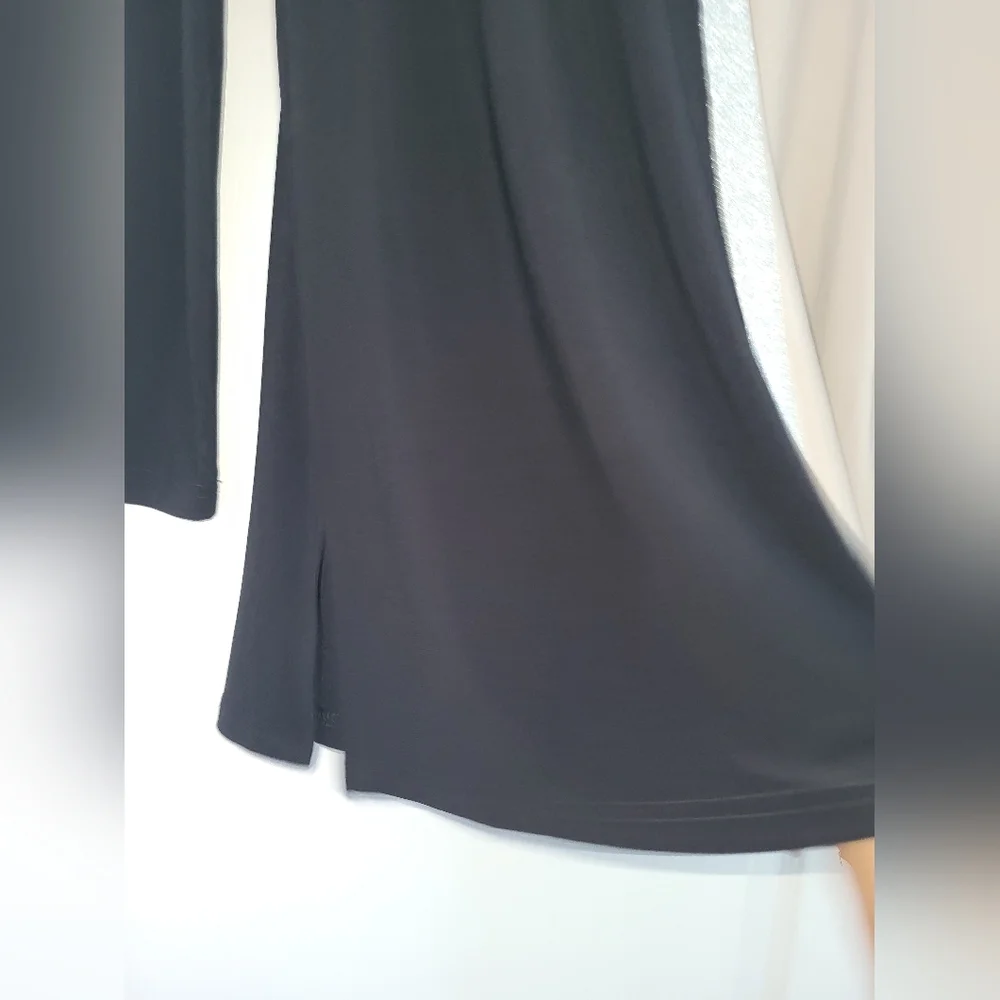Joseph Ribkoff Black and Beige Tunic - Picture 5 of 5